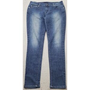 Levi's 535 Legging Jeans Womens 13 Blue Denim Faded Mid Wash Stretch Streetwear